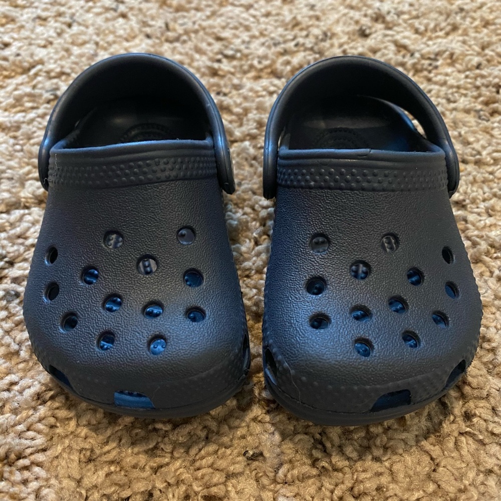Navy Crocs